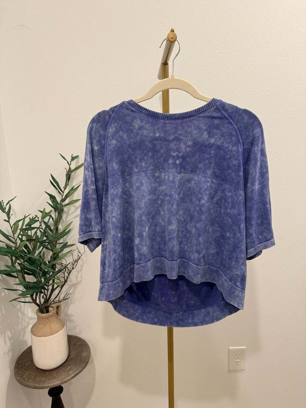 Zyia Active Easygoing Washed Top Blue XXL